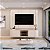 BANCADA DJ MOVEIS COM PAINEL ADELE OFF WHITE/OFF WHITE - Imagem 1