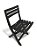 Cadeira Plástica Dobrável Suporta 110kg Preta Arqplast - Imagem 2