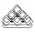 Adega Decorativa Triangular De Bancada até 6 Garrafas Preta - Imagem 3