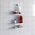 Porta Shampoo Triplo Wave Para Banheiro Branco Metaltru - Imagem 5