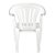 Cadeira Poltrona Plástica Com Apoio De Braço Branca Mor - Imagem 4