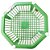 Fruteira Plástica Multiuso Octagonal 3 Andares Verde MB - Imagem 3