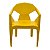 Cadeira Poltrona Apoio de Braço Plástica Futurista DIAMOND - Imagem 2