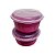 Kit 02 Potes Plástico Versátil Redondo 700ml Color Ariplas - Imagem 3