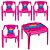 Kit Mini Mesa Infantil + 4 Cadeira Plástica Heroi Maravilha - Imagem 2