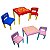 Mesa Educativa Infantil Didática Com Duas Cadeiras Tritec - Imagem 1