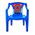 Cadeira Infantil Poltrona Plástica Homem Aranha Azul Arqplast - Imagem 1