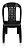 Jogo Mesa Monobloco Preta Com 4 Cadeiras Bistrô Arqplast - Imagem 6