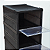 Organizador Dobrável Triplo Empilhavel Preto Arqplast - Imagem 3