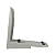 Suporte 600mm 6 Furos Zincado - Imagem 1