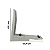 Suporte 600mm 6 Furos Zincado - Imagem 6