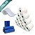 Kit 10 Rolos Etiqueta 10x3 100x30 Couche Adesiva + 5 Ribbons Cera - Imagem 2