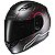 Capacete Hjc Cs 15 Safa Preto Com Vermelho 60 - Imagem 1