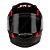 Capacete Sky Gamma Preto Brilho Transf Cinza/vermelho 62 - Imagem 3