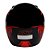 Capacete Sky Apolo Preto Brilho, Transf Vermelho 62 - Imagem 4