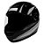 Capacete Sky Apolo Preto Brilho, Transf Cinza 56 - Imagem 1