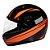 Capacete Sky Apolo Preto Brilho, Transf Laranja 62 - Imagem 2