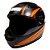 Capacete Sky Apolo Preto Fosco, Transf Laranja 60 - Imagem 1