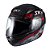 Capacete Sky Two Cyber Snake Preto Brilho Transf Vermelho 62 - Imagem 4