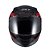 Capacete Sky Two Cyber Snake Preto Brilho Transf Vermelho 60 - Imagem 2