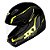 Capacete Sky Gamma Preto Brilho Transf Verde/amarelo 56 - Imagem 1