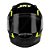 Capacete Sky Gamma Preto Brilho Transf Verde/amarelo 56 - Imagem 2