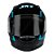 Capacete Sky Gamma Preto Brilho Transf Azul 60 - Imagem 1