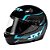 Capacete Sky Gamma Preto Brilho Transf Azul 58 - Imagem 2