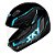 Capacete Sky Gamma Preto Brilho Transf Azul 58 - Imagem 5