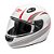 Capacete Sky Apolo Branco C/ Transfer Chumbo C/ Vermelho 60 - Imagem 1