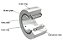 Rolo De Apoio Com Guia Axial PWTR 3580 2RS Medidas:35x80x29mm - Imagem 3