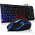 Teclado  e Mouse Gamer Com Fio RGB Iluminação Jogo PC Notebook - 82794 - Imagem 4