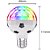 Lâmpada LED 6w Bulbo Bolinha de Futebol Giratória Colorida RGB - Imagem 6