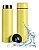 Garrafa Térmica 500ml Com Termômetro Amarelo - 82864 - Imagem 1