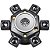 MINI STROBO LED 100w 6 CABEÇAS SUPER LED Com Controle - 81338 - Imagem 2