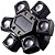 Moving Head Light 80w 6 em 1 DMX512 Multifuncional - 82246 - Imagem 1