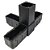 Conector S4 preto para estruturas de metalon e alumínio de 1" (25 mm) Pct com 10 unds - Imagem 5