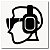 Placa protetor auricular e óculos de EPI 20x20 cm em ps 2mm - Imagem 1