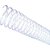 Espiral PVC para encadernação 12 mm transparente pacote com 100 unidades - ideal para 70 folhas - Imagem 1