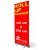 Roll up - porta banner de alto padrão em alumínio 100 x 250 cm - Imagem 1