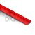 Perfil plástico J porta chapa PS (poliestireno) vermelho barra 3 metros - Imagem 1