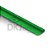 Perfil plástico J porta chapa PS (poliestireno) verde barra 3 metros - Imagem 1