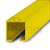 Perfil plástico trilho 13x13 mm abertura de 3 mm em PS (poliestireno) amarelo barra 3 metros - Imagem 1