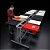 Mesa corrida reforçada 16 berços para serigrafia silk screen têxtil - Imagem 4