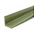 Perfil plástico L cantoneira 13x13 mm em PVC verde camurça - Imagem 1