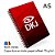 Caderno A5 personalizado capa dura com wire-o 96 Folhas - Imagem 3