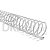 Espiral PVC para encadernação 9 mm branco pacote com 100 unidades - ideal para 50 folhas - Imagem 1