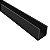 Perfil plástico U 12x12 mm interno 10 mm para acabamento e proteção - Imagem 3