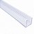Perfil plástico U 12x12 mm interno 10 mm para acabamento e proteção - Imagem 9