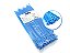Kit Abraçadeiras Cinto Plástico Nylon 500 Un 3,6 Mm X 200 Mm Azul - Imagem 1